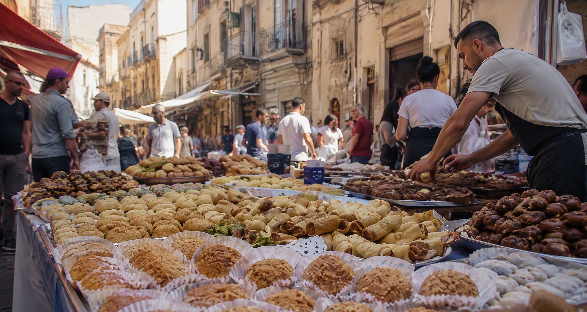 Il banco dei prodotti marocchini